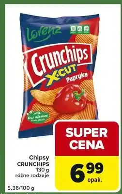 Carrefour Express Chipsy CRUNCHIPS 130 g różne rodzaje oferta