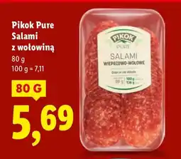 Lidl Salami Pikok Pure Salami z wołowiną oferta