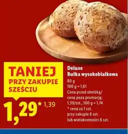 Lidl Deluxe Bułka wysokobiałkowa oferta