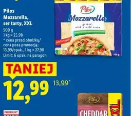 Lidl Pilos Mozzarella ser tarty XXL oferta