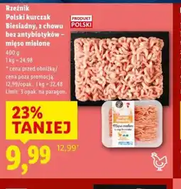 Lidl Rzeźnik Polski kurczak mielony oferta