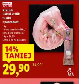 Lidl Rzeźnik Polski królik tuszka oferta