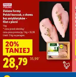 Lidl Zielone Fermy Polski kurczak filet z piersi oferta