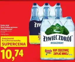 Lidl Żywiec Zdrój Woda źródlana gazowana lub niegazowana oferta