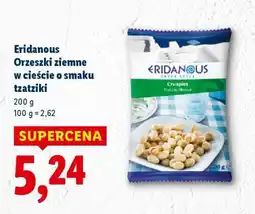 Lidl ERIDANOUS Orzeszki ziemne w cieście o smaku tzatziki oferta