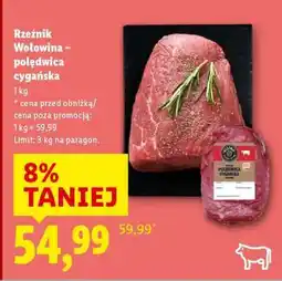 Lidl RZEŹNIK Wołowina – polędwica cygańska oferta