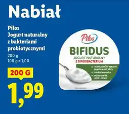 Lidl Pilos Jogurt naturalny z bakteriami probiotycznymi oferta