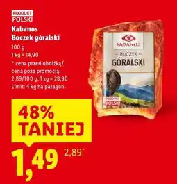 Lidl KABANOS Boczek góralski oferta