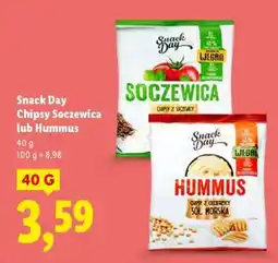 Lidl Snack Day Chipsy Soczewica lub Hummus oferta