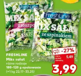 Kaufland FRESHLINE Miks sałat oferta