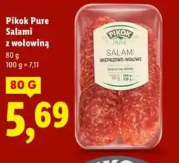 Lidl Pikok Pure Salami z wołowiną oferta