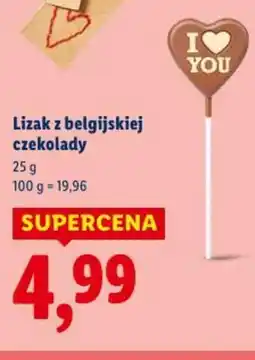 Lidl Lizak z belgijskiej czekolady oferta