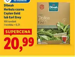 Lidl Dilmah Herbata czarna Ceylon Gold lub Earl Grey oferta