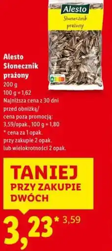 Lidl Alesto Słonecznik prażony oferta