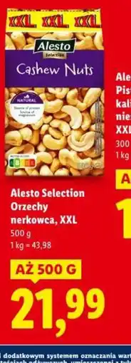 Lidl Alesto Selection Orzechy nerkowca oferta