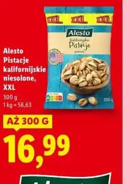 Lidl Alesto Pistacje kalifornijskie oferta