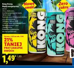 Lidl Kong Strong Napój energetyczny oferta