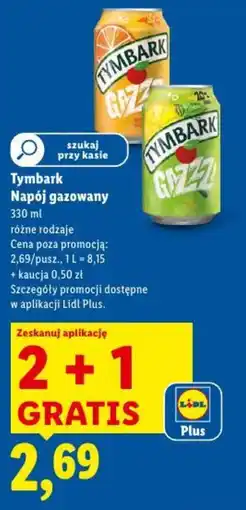 Lidl Tymbark Napój gazowany oferta