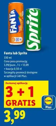 Lidl Fanta lub Sprite oferta