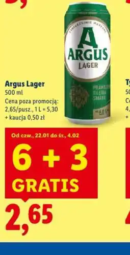 Lidl Argus Lager oferta