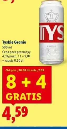 Lidl Tyskie Gronie oferta