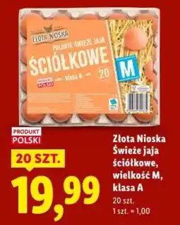 Lidl Złota Nioska Swieże jaja ściółkowe oferta
