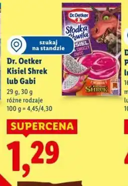 Lidl Dr. Oetker Kisiel Shrek oferta