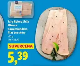 Lidl Targ Rybny Lidla Miruna nowozelandzka, filet bez skóry oferta