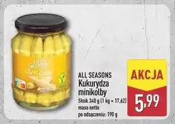 ALDI ALL SEASONS Kukurydza minikolby oferta