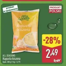 ALDI ALL SEASONS Kapusta kiszona oferta