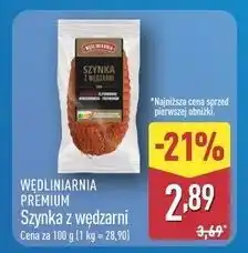 ALDI Wedlinarnia Premium Szynka z wędzarni oferta