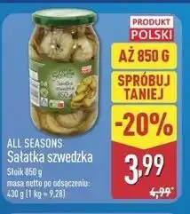 ALDI ALL SEASONS Sałatka szwedzka oferta