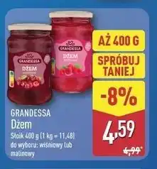ALDI GRANDESSA Dżem wiśniowy lub malinowy (słoik 400 g) oferta