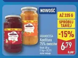 ALDI GRANDESSA Konfitura 75% owoców (słoik 335 g) oferta