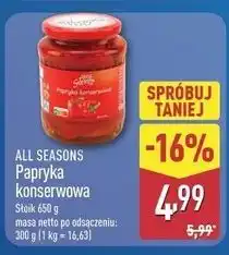 ALDI ALL SEASONS Papryka konserwowa oferta