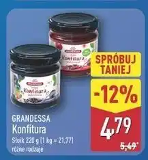 ALDI GRANDESSA Konfitura (różne rodzaje, słoik 220 g) oferta