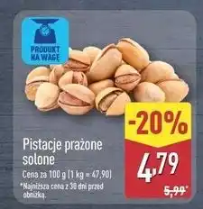 ALDI Pistacje prażone solone oferta