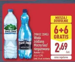 ALDI Żywiec Zdrój Woda źródlana Mocny Gaz/niegazowana oferta