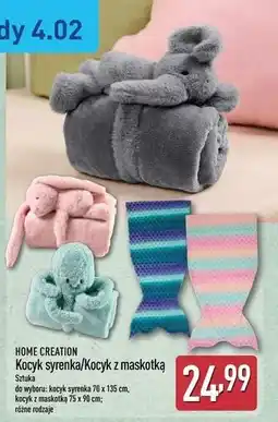 ALDI Kocyk syrenka/Kocyk z maskotką oferta