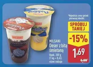 ALDI MILSANI Deser z bitą śmietaną oferta