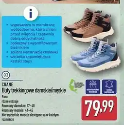 ALDI CRANE Buty trekkingowe damskie/męskie oferta