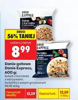 Biedronka Danie gotowe Danie Express kebab z kurczaka z warzywami oferta