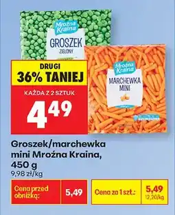 Biedronka Groszek zielony mrożony Mroźna Kraina oferta