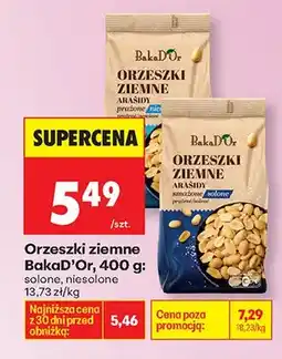 Biedronka Orzeszki ziemne BakaD'Or solone/niesolone oferta