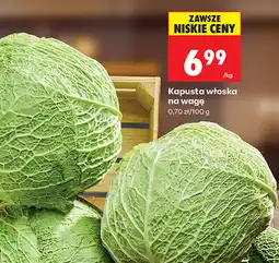Biedronka Kapusta włoska na wagę oferta