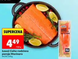 Biedronka Łosoś Coho rodzinna porcja Marinero oferta
