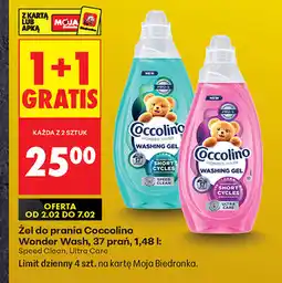 Biedronka Żel do prania Coccolino Wonder Wash, 37 prań, 1,48 l: Speed Clean, Ultra Care oferta