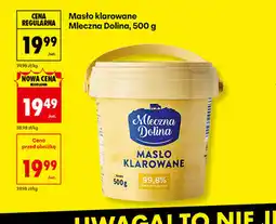 Biedronka Masło klarowane Mleczna Dolina oferta