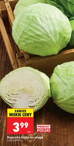 Biedronka Kapusta biała na wagę oferta