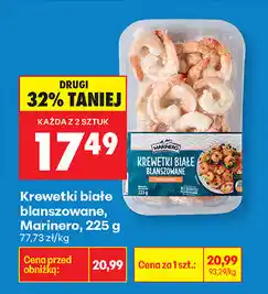 Biedronka Krewetki białe blanszowane, Marinero oferta